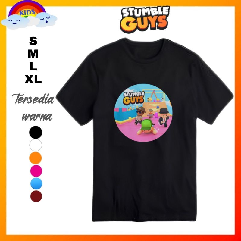 Stumble guys guy baju kaos shirt distro Anak stumble guys guy kaos stumble guys guy/Baju stumble guy