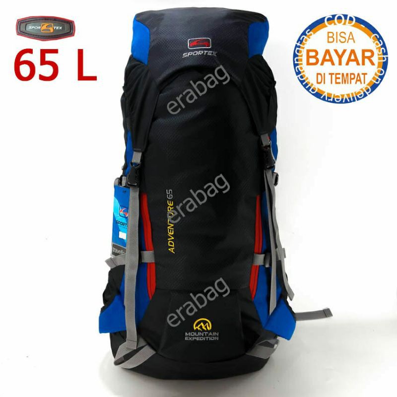 Tas Gunung Travel Backpack Tas Hiking Camping Mountaineering 65 L SPORTEX 0207