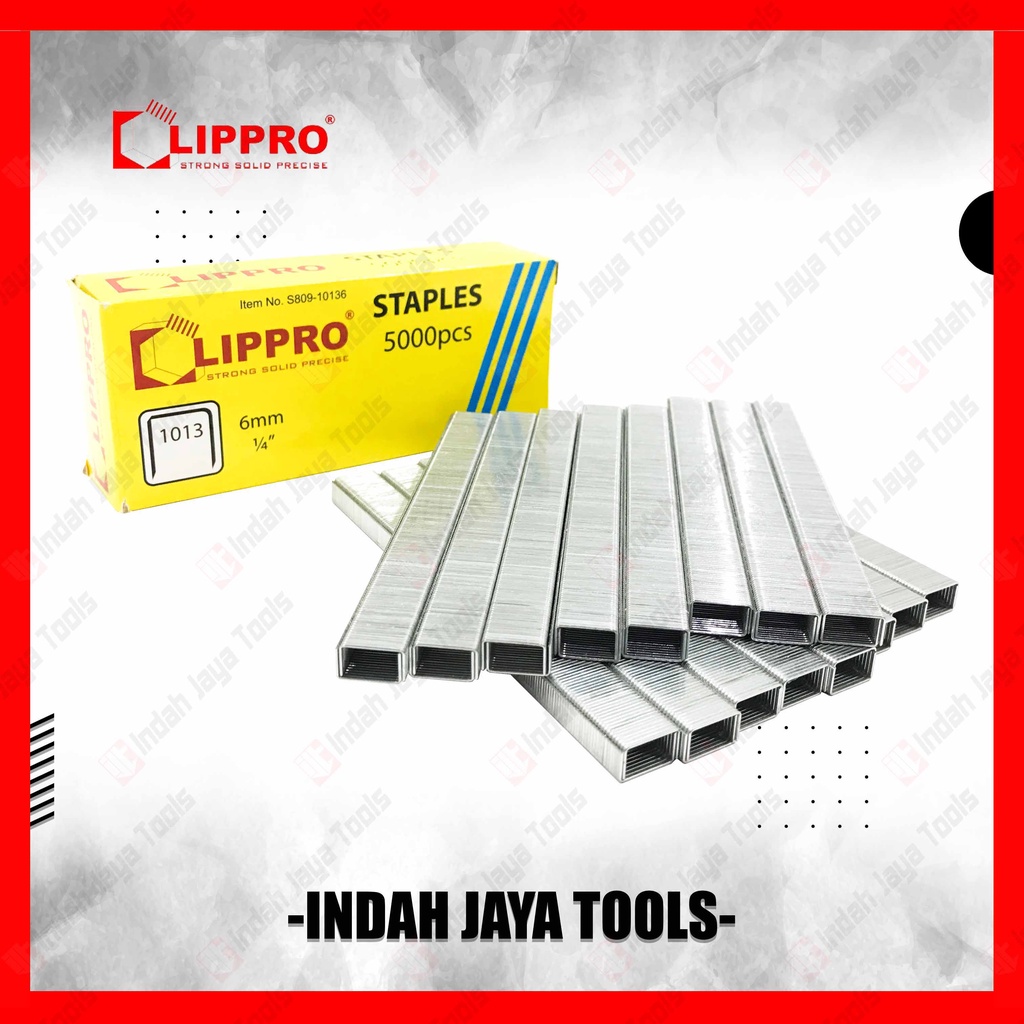 LIPPRO 1013 Isi Staples Tembak Jok 6 mm 5000 pcs Paku Tembak Stapler