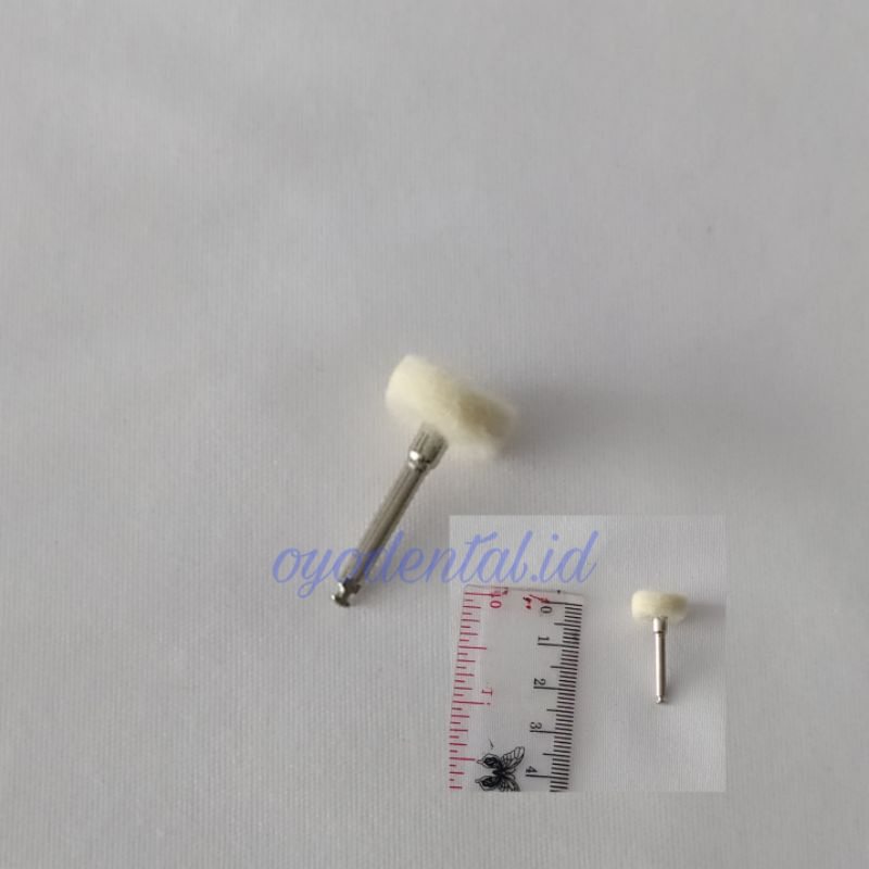 Dental cotton wheel polishing low speed / bur bulu domba Contra angel