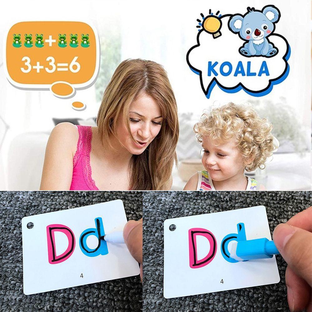 LANFY Flash Cards Tk Matematika Alfabet Bahasa Inggris Belajar Awal Belajar Edukasi Mainan