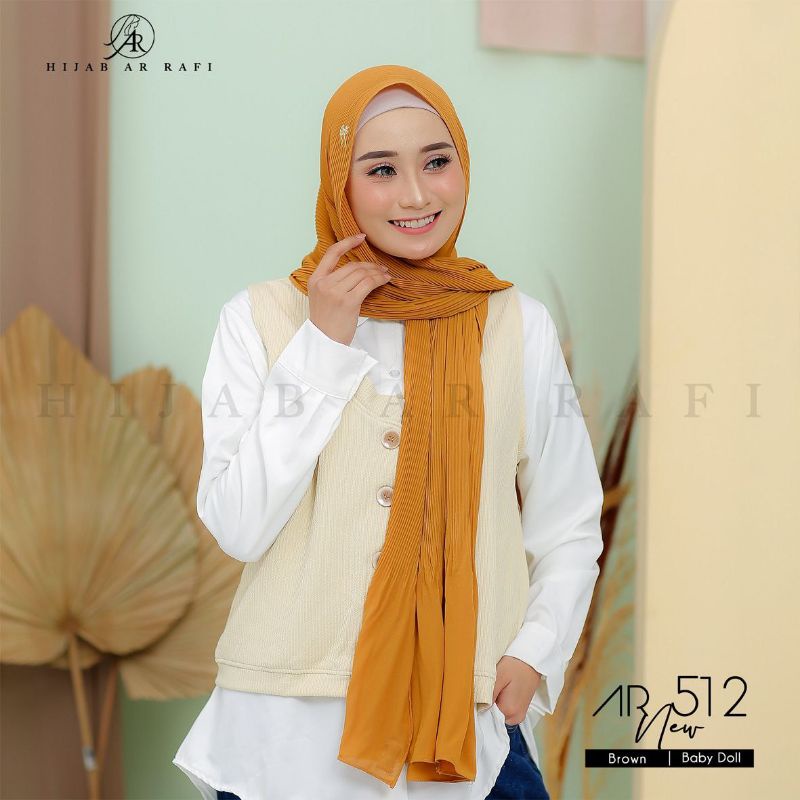 PASMINA PLISKET // HIJAB ARRAFI AR 512
