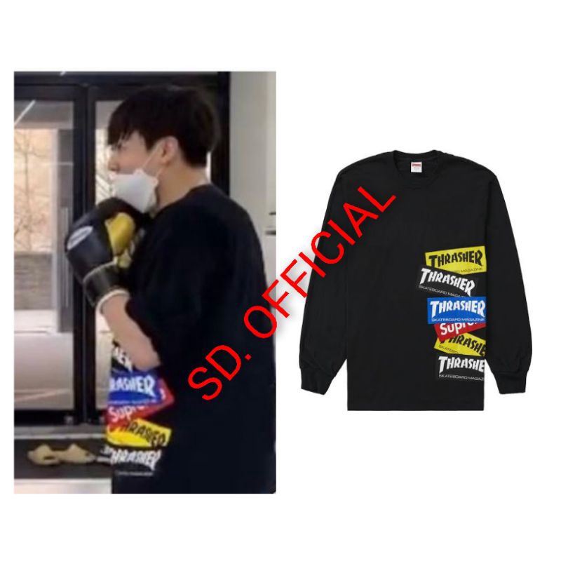 Sweater Basic BTS JUNGKOOK Traeser Multi Logo DTF Print