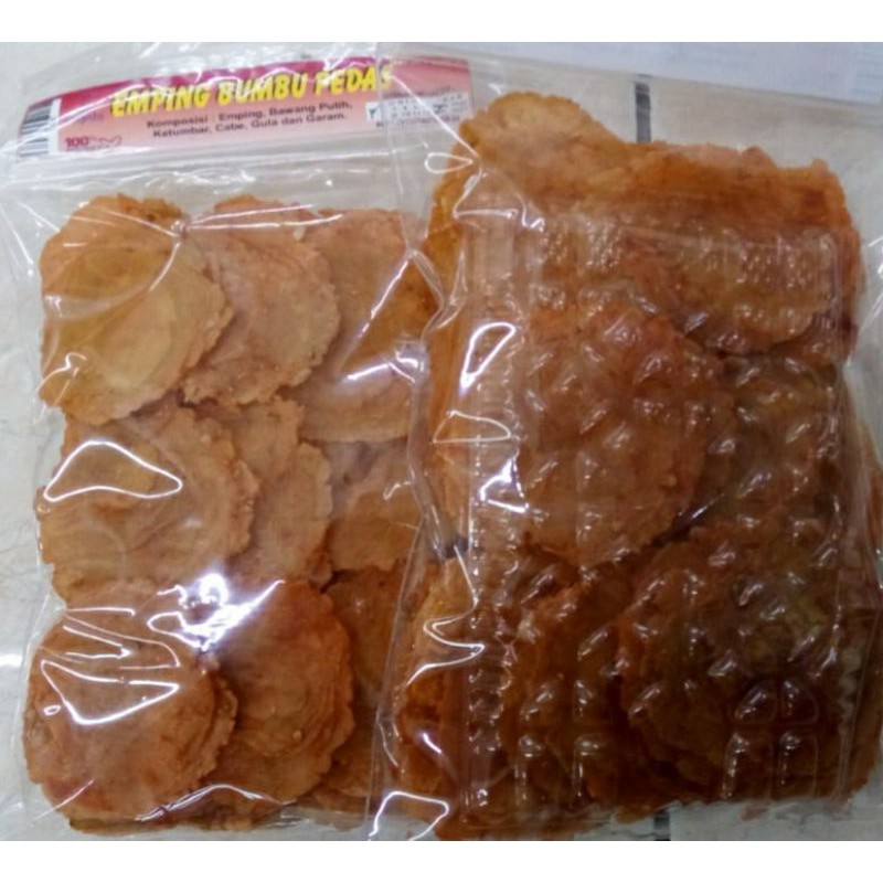 

Emping mentah bumbu pedas