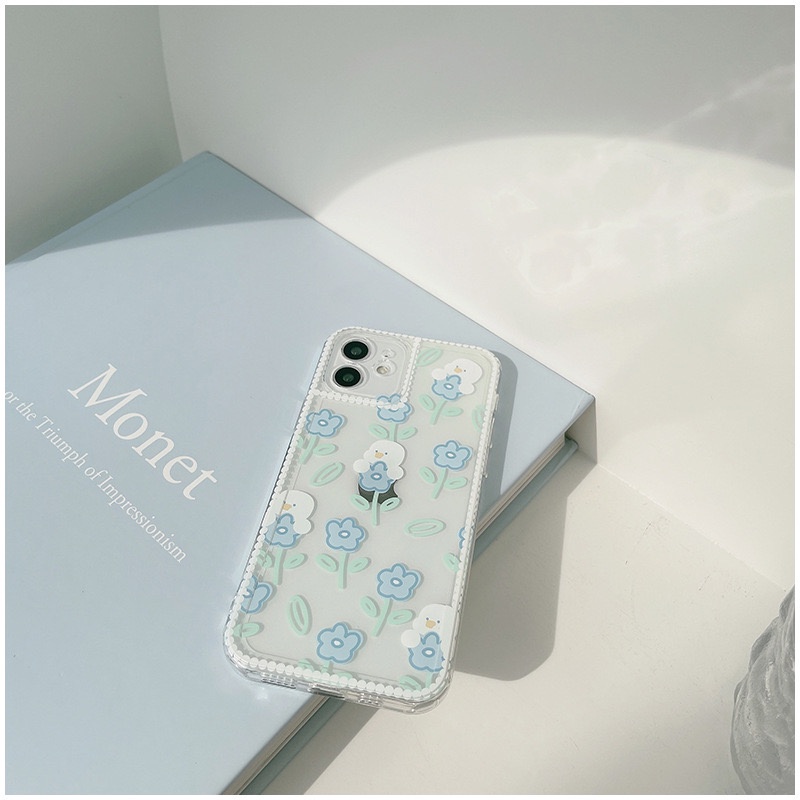 [TPC] SOFT CASE Iphone HP Flower Korean 6 6S 7 8 PLUS X XS MAX XR 11 12 13 MINI PRO PROMAX IP054