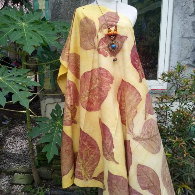 Kain Ecoprint bahan katun adem dan halus