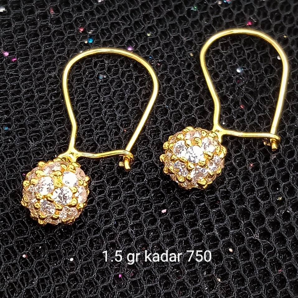 New Anting Emas 17 K - 1.5 gr Kadar 750 - 3479