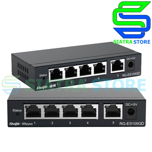 Ruijie RG-ES105GD 5 Port Gigabit Metal Case Unmanaged Switch