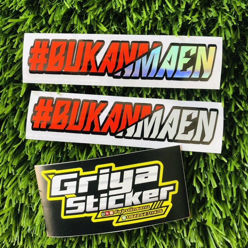 Stiker #BUKANMAEN Sticker viral cutting