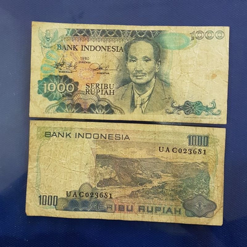 UANG LAMA 1000 RUPIAH DR SUTOMO TH 1980