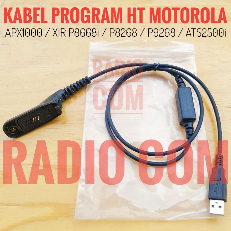 KABEL PROGRAM HT MOTOROLA ATS 2500i  APX1000 XIR P8668 KABEL HT DATA MOTOROLA APX 1000 XIR P9268 XIR P8268 P9260