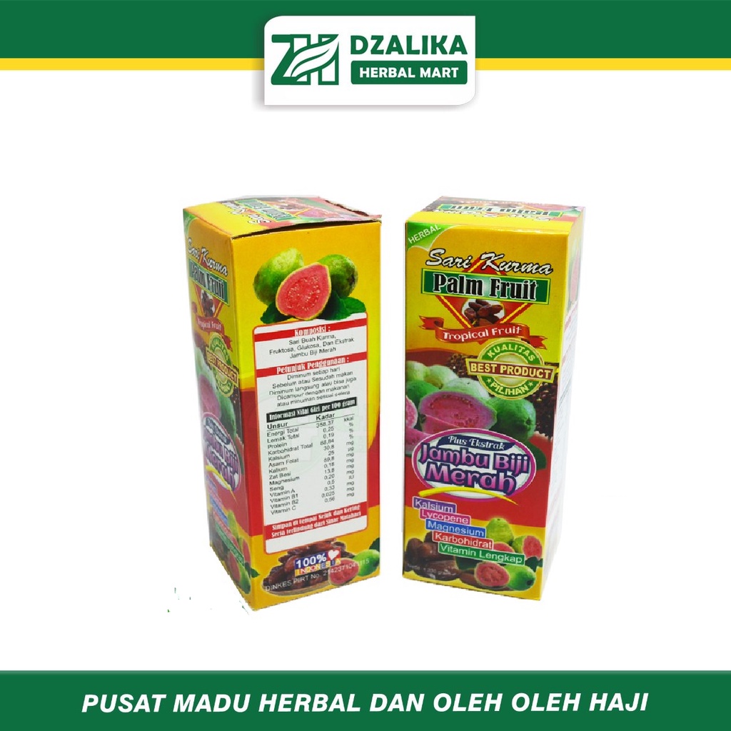 

Sari Kurma Palm Fruit Jambu Biji Merah - 330gr