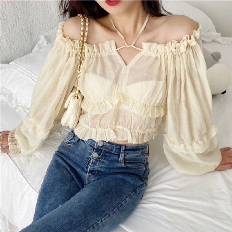 MDLV ~ 5963 ORIANA OFF SHOULDER TOP / BLOUSE CEWEK / FASHION IMPORT WANITA