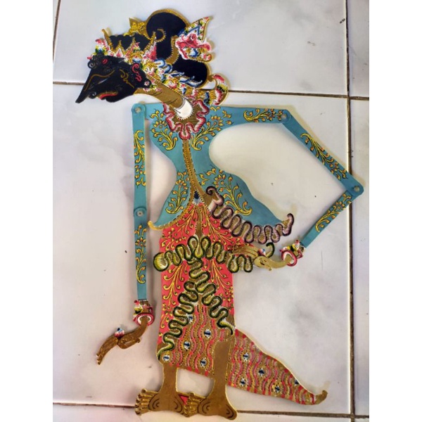 wayang kulit kunti gapit sungu kulit kerbau