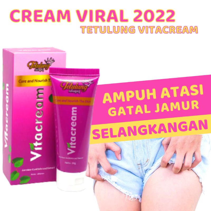 Vita Cream Selangangan Original, Salep VitaCrem Obat Gatel Selangkangan Paling Ampuh, Krim Vitacream Untuk Gatal Selangkangan Eksim Jamur Kurap Menahun Paling Ampuh Sudah BPOM Aman-1