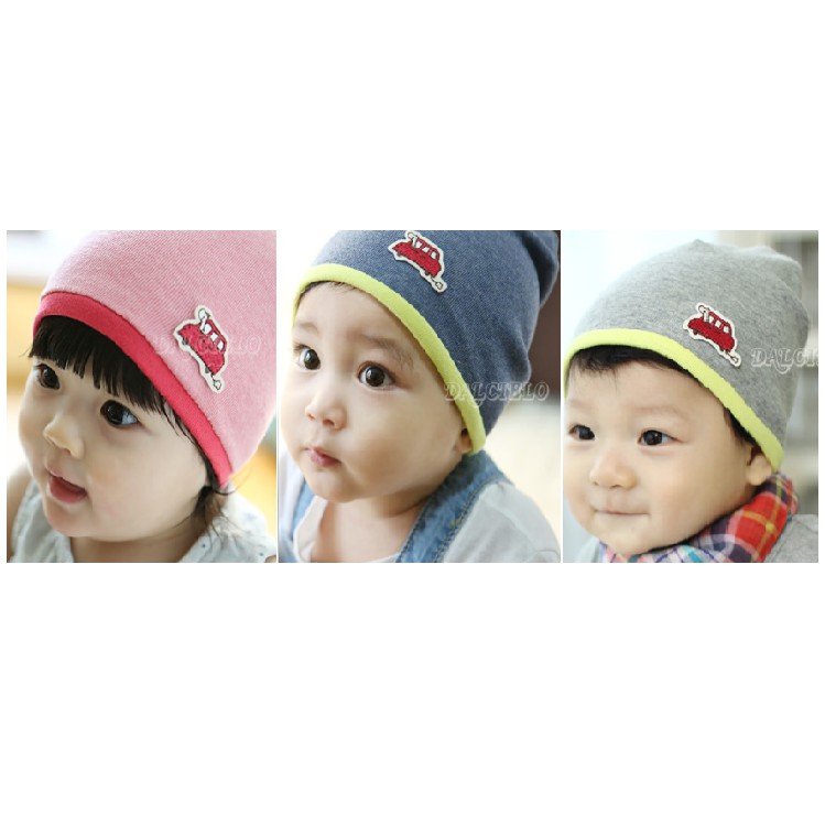 Topi Kupluk Anak Bayi Balita Motif Car