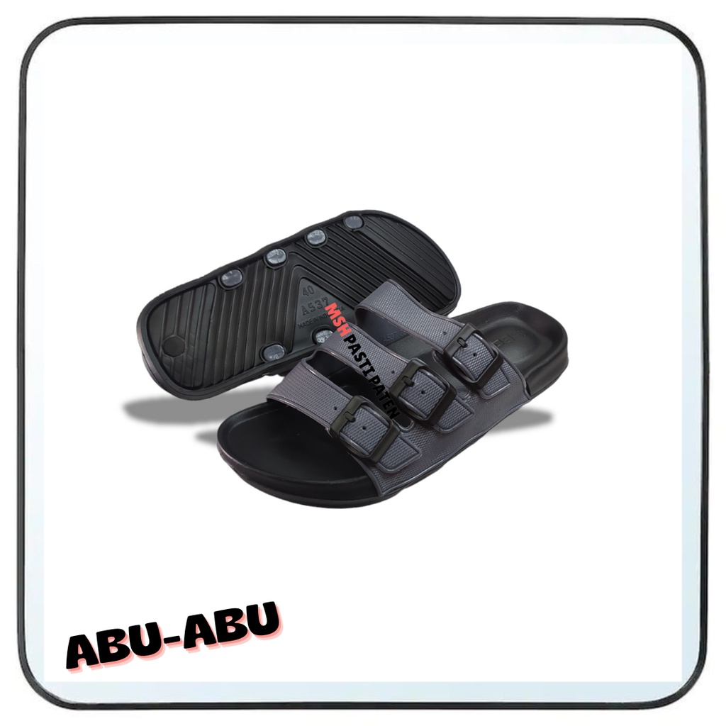 baru sandal selop murah pria sandal gesper sandal tali 3 kinbos ukuran 39-44