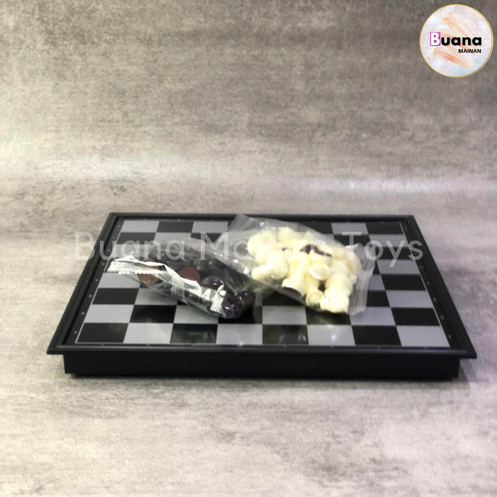 BOARD GAME CHESS PAPAN CATUR MAGNET MAINAN EDUKASI ANAK MAGNETIC FOLD