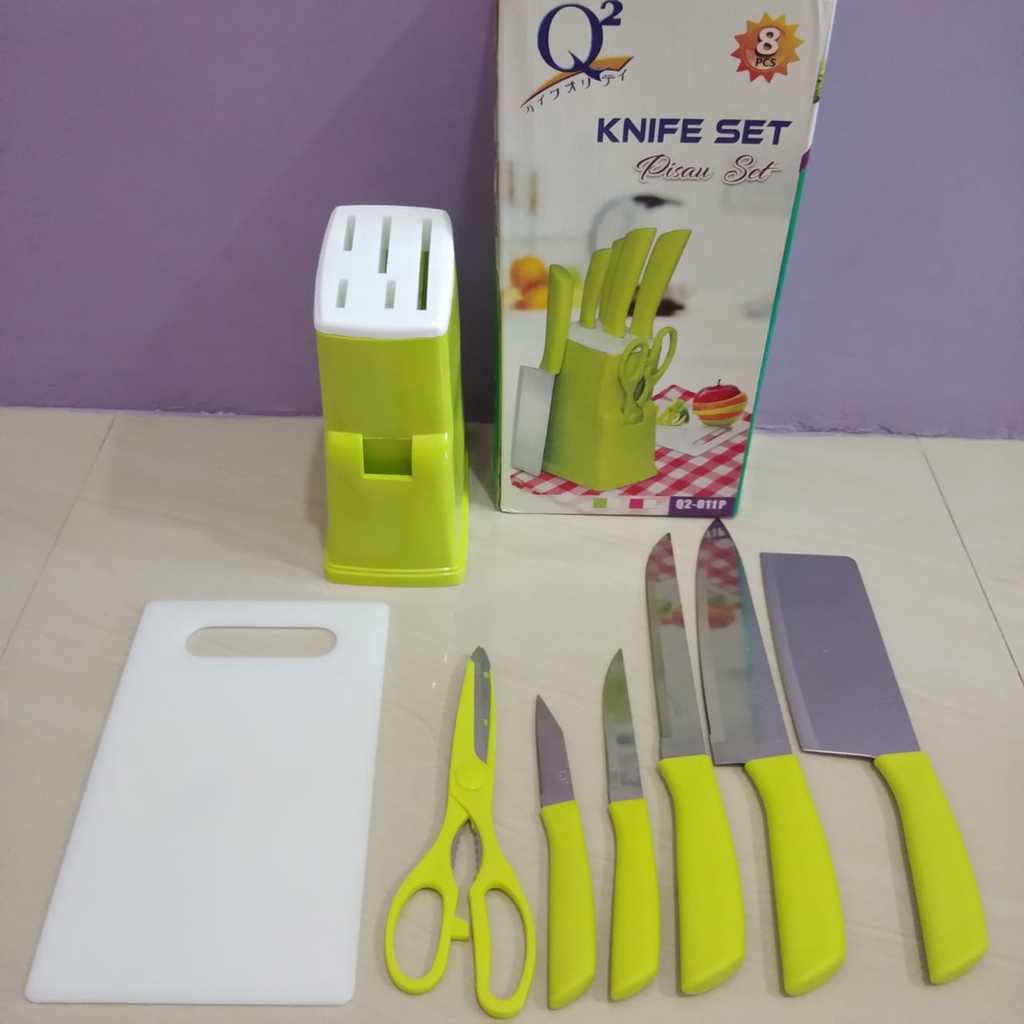 PISAU SET Q2 013P TELENAN / KNIFE SET Q2 013P TELENAN / PISAU SET SERBAGUNA Q2 011P / Q2-011P