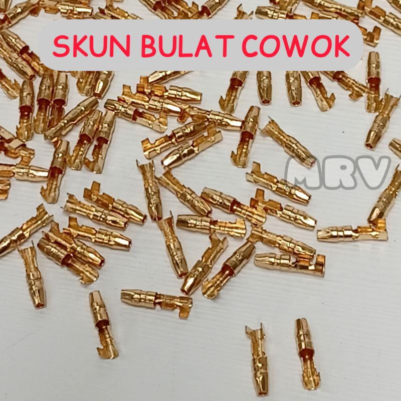 (100 pcs) Skun Kabel Bulat Cowok / Skun Kabel Bulat Cowok