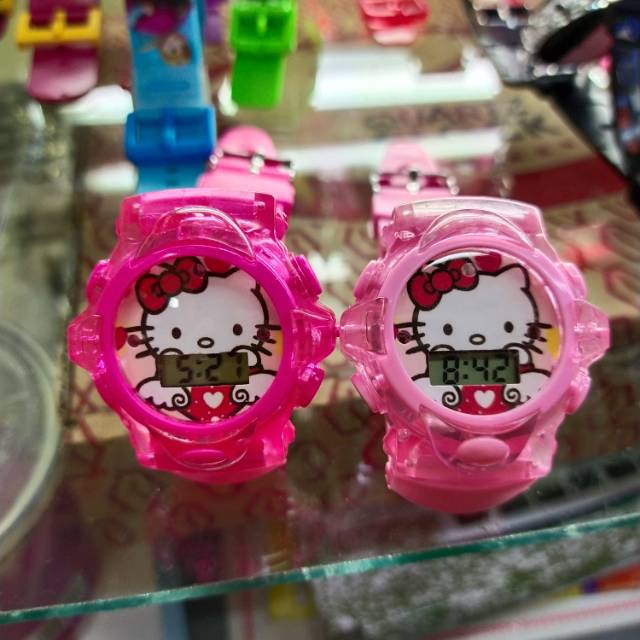 Jam tangan anak anak hello kitty / jam anak / grosir jam / jam murah