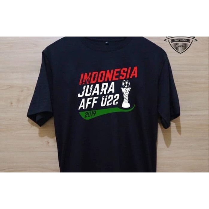 KAOS BAJU COMBED 30S INDONESIA JUARA AFF U22 TIMNAS INDONESIA