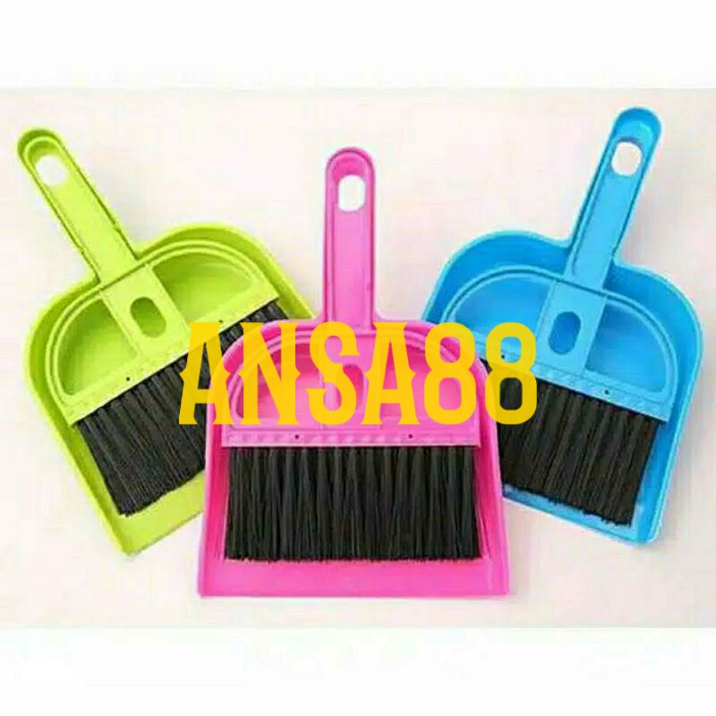 mini dustpan set paket sapu pengki mini set sapu serokan kecil sapu meja set HA63