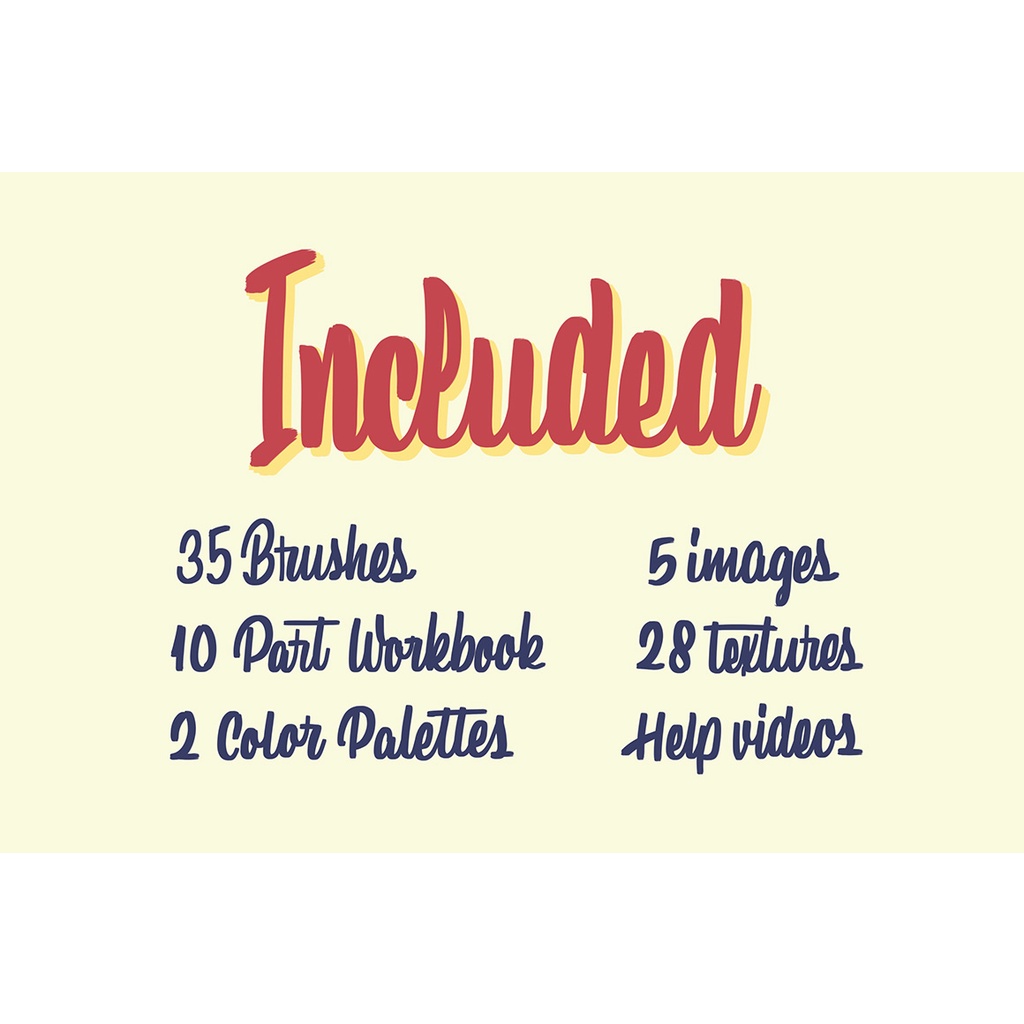 Procreate Brush - Procreate Lettering Starter Pack with Workbook &amp; Texture Paper