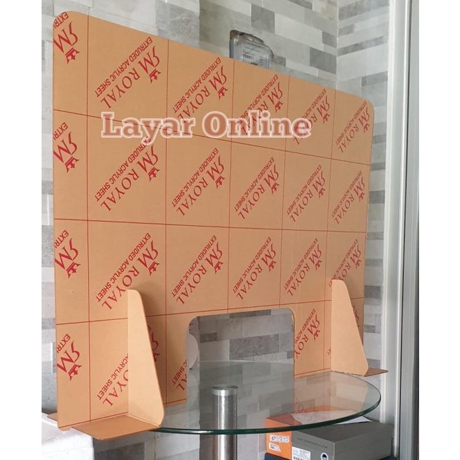 

Sale Sekat Acrylic 3Mm Vertikal 60 X 80Cm Meja Partisi Kasir Bisa Lem Kaki | Produk Baru