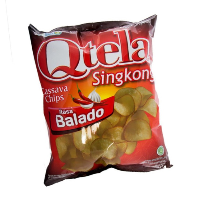 Qtela Cassava Chips Balado 185gr Pak Farmers Market Shopee Indonesia