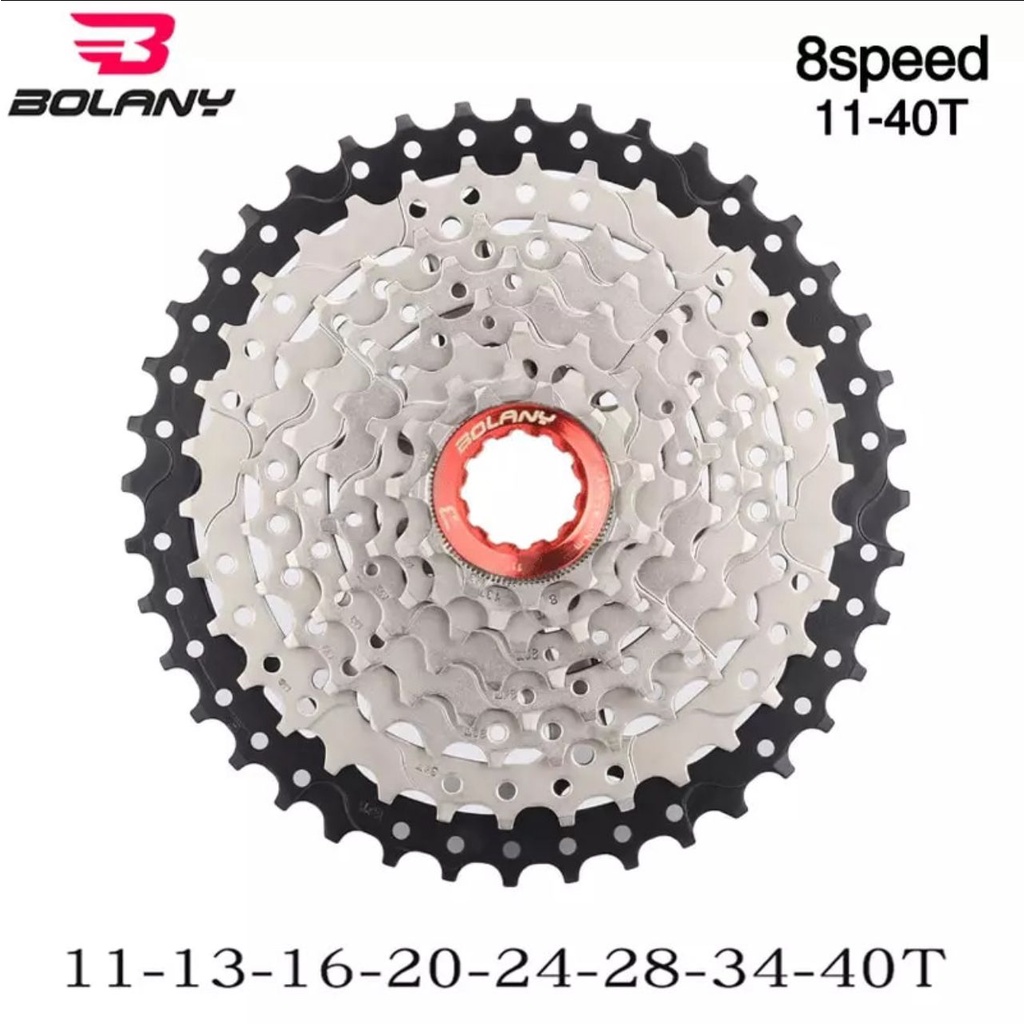 Bolany Sprocket Cassete 8 Speed 11-40T untuk MTB/Roadbike