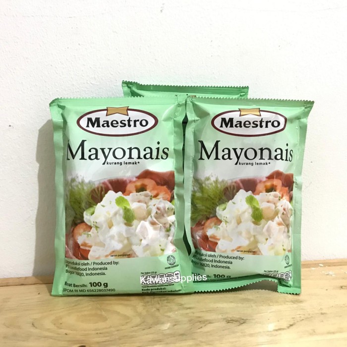 MAESTRO MAYONAIS 100GR RENDAH LEMAK LOW FAT MAYONNAISE MAYONES SACHET