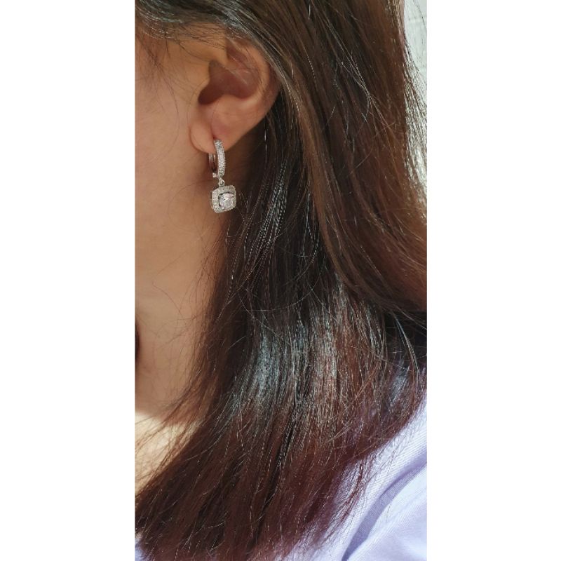 Anting Silver925 Perak Mata Kilau anting silver Anti Karat anti alergi premium Quality S014