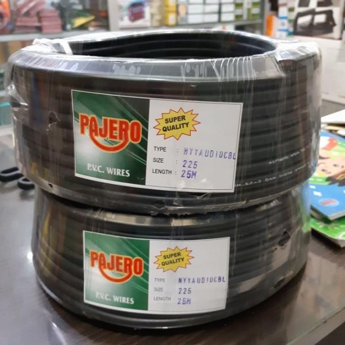 Kabel Listrik Serabut 2X2,5 Pajero Hitam 25 Meter / Pajero Hitam 2X2.5
