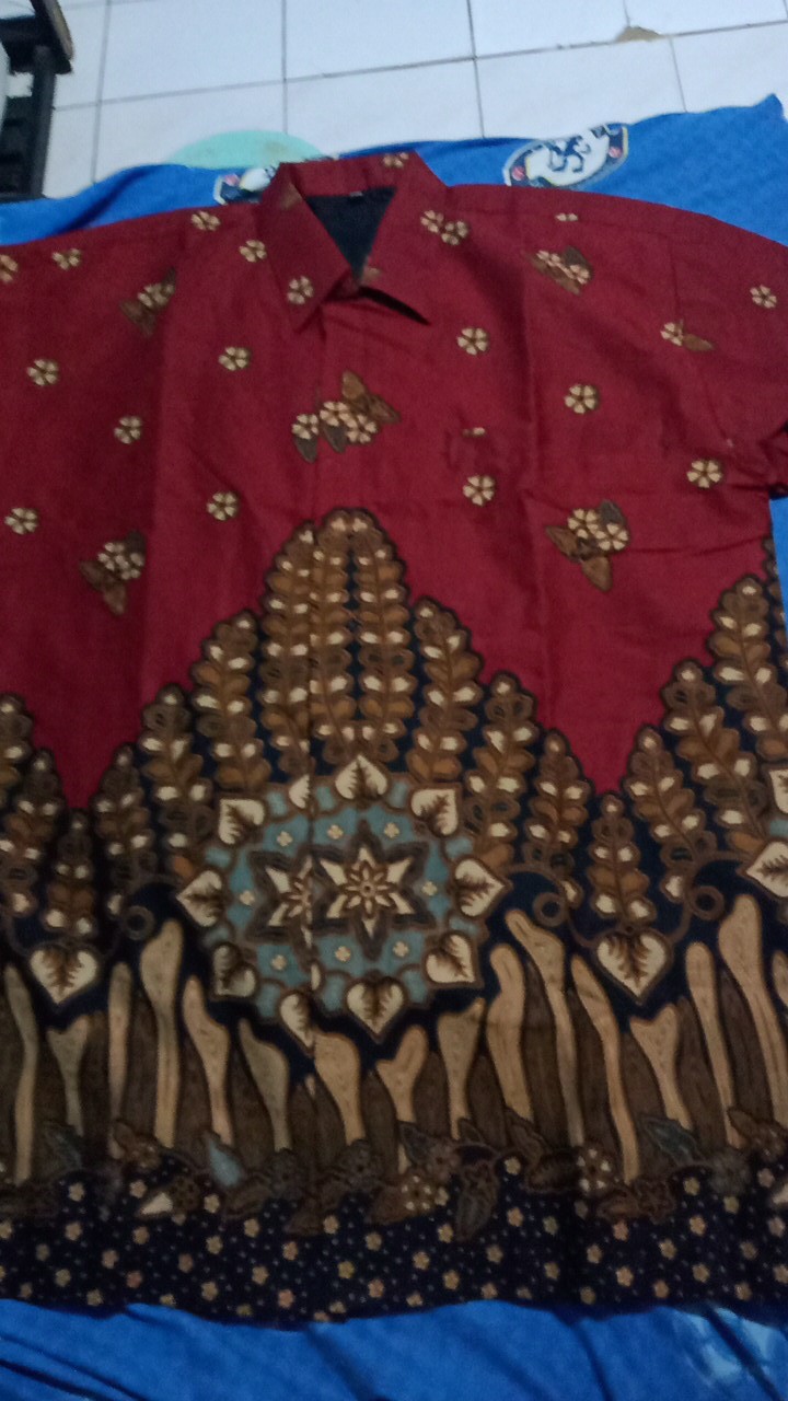 Batik Pria Solo Furing Lengan Pendek Kamulyan Lakeswara Galing Irso