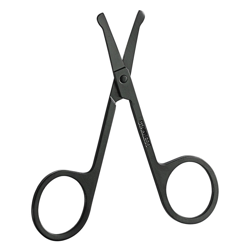 Gunting Cukur Bulu Hidung Nose Hair Scissor Stainless Steel - FS124 - 7RHXAKBK Black