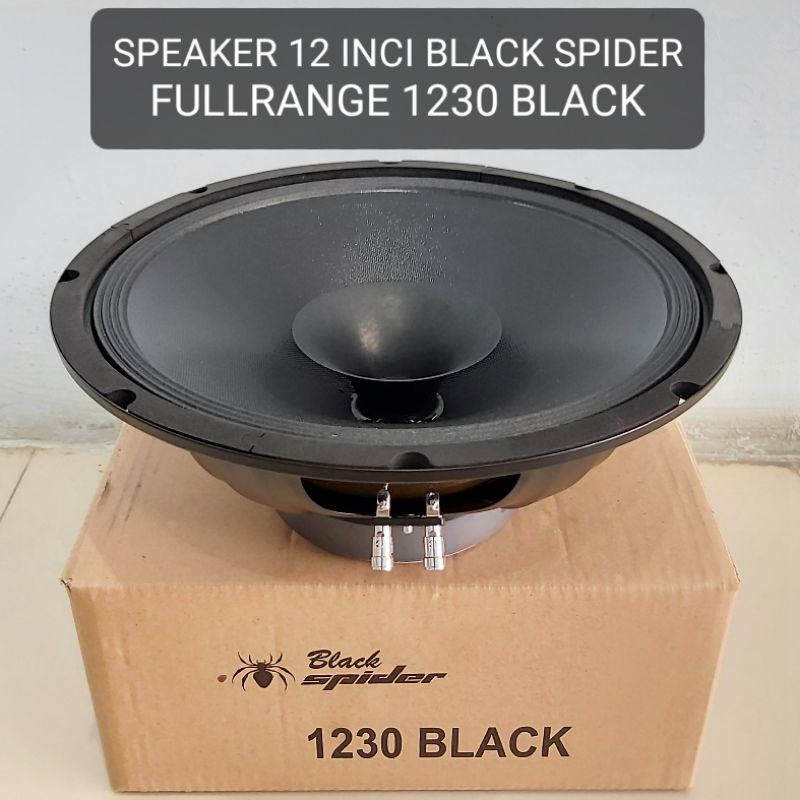 (BISA COD) Speaker 12 Inci Black Spider 1230 Black 600 Watt Blackspider