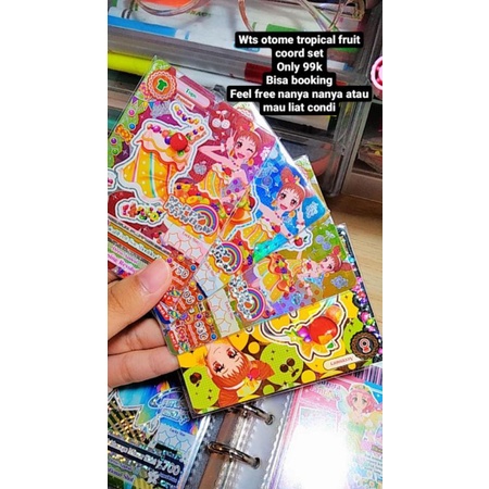 booked Aikatsu card otome tropical fruit coord set original murah|kartu aikatsu|aikatsu premium|aika