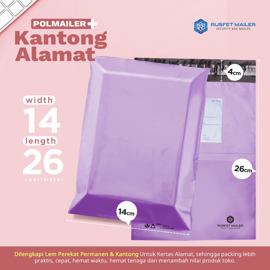 

AMPLOP PLASTIK DENGAN PEREKAT POLYMAILER PACKING ONLINE SHOP ISI 50/POLYMAILER KECIL/Polymailer Premium/Polymailer Medium/Packing Estetik