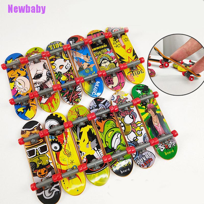 (Newbaby) Mainan Skateboard Jari Bahan Plastik