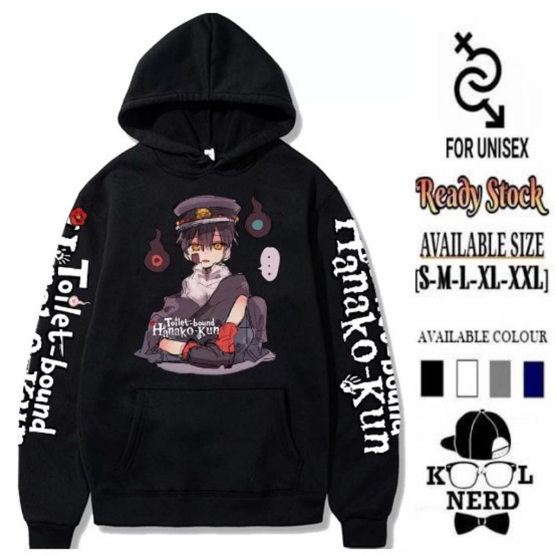 HANAKO - KUN CHARACTER ANIME HOODIE TOILET BOUND PRIA KEREN BERTOPI HANAKO KUN ~ READY SIZE S-XXL