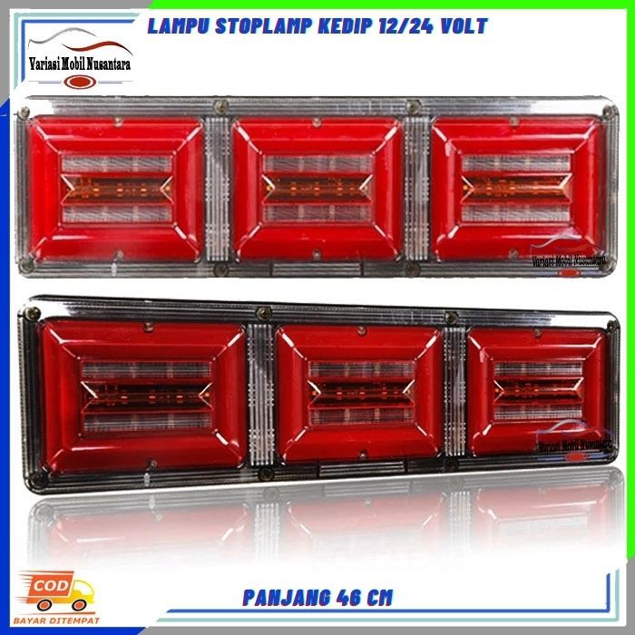 Lampu StopLamp Rem Stop lamp Led Belakang Mobil Canter Truk Truck 12/24 Volt