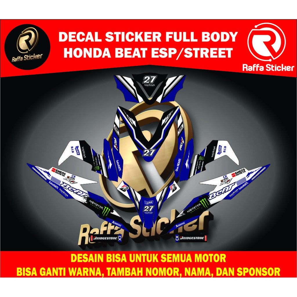 decal beat fi new decal beat esp full body stiker beat esp stiker beat esp stiker motor beat esp