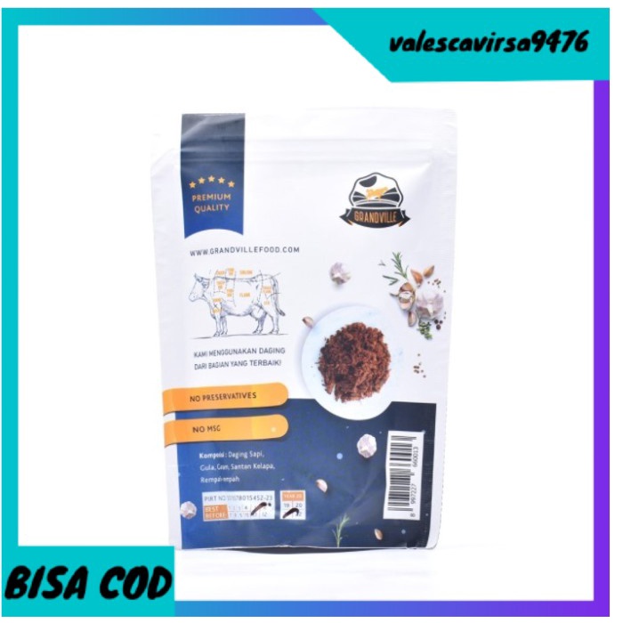 

⭐BISA COD⭐ Grandville Abon Sapi Original - Abon Sapi Crunchy Original 100 g