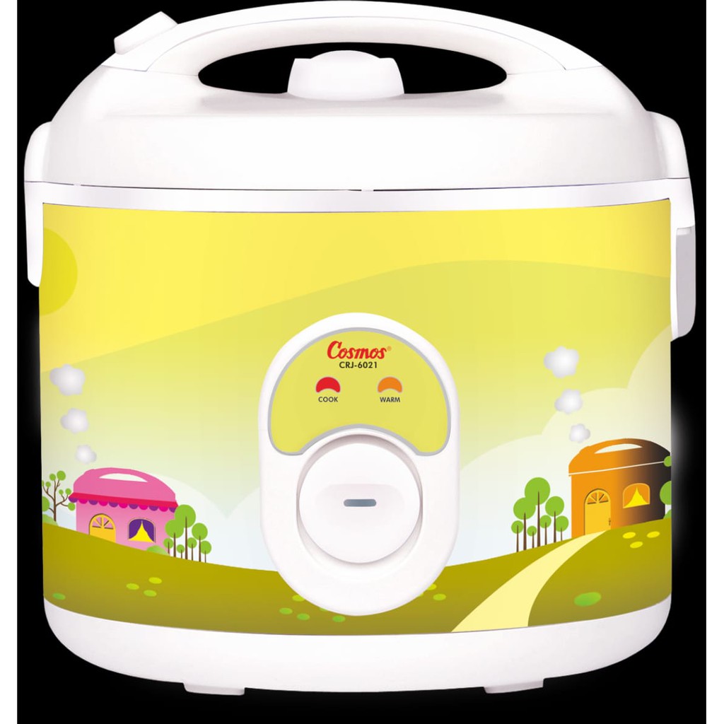 Cosmos CRJ 6021 Magicom 1,8 Liter Panci anti lengket dan anti gores kuning 400W Garansi 1 Tahun Serv