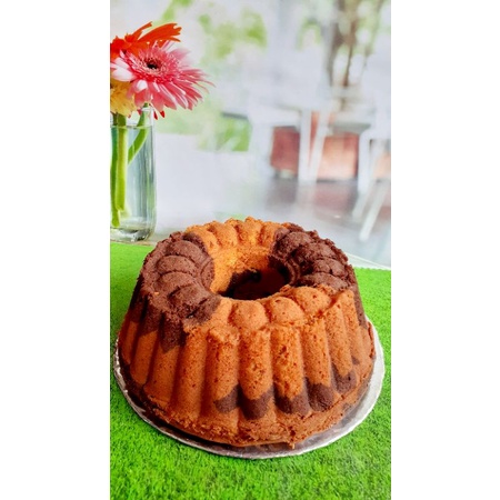 

Butter marmer cake diameter 20 cm. Menggunakan butter, tidak seret