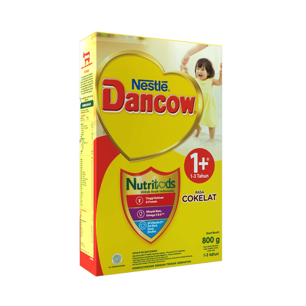 Dancow 1+ Susu Formula Anak Usia 1-3 tahun Rasa Madu / Coklat / Vanilla 800gr