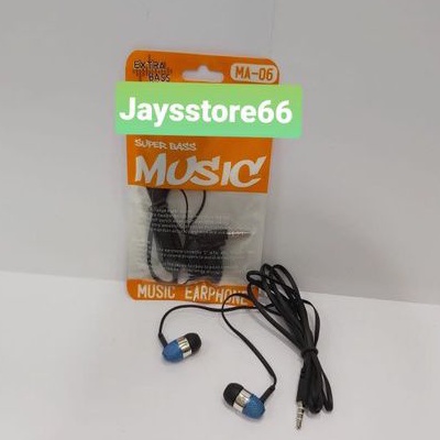 Headset Earphone  MA-06 Music Extra Bass Stereo Earphone