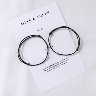 Image of Gelang Couple Simple | Gelang Hitam Couple | Gelang Tali Tipis | Gelang Anti Air | Gelang Kapel Copel Coupel Capel