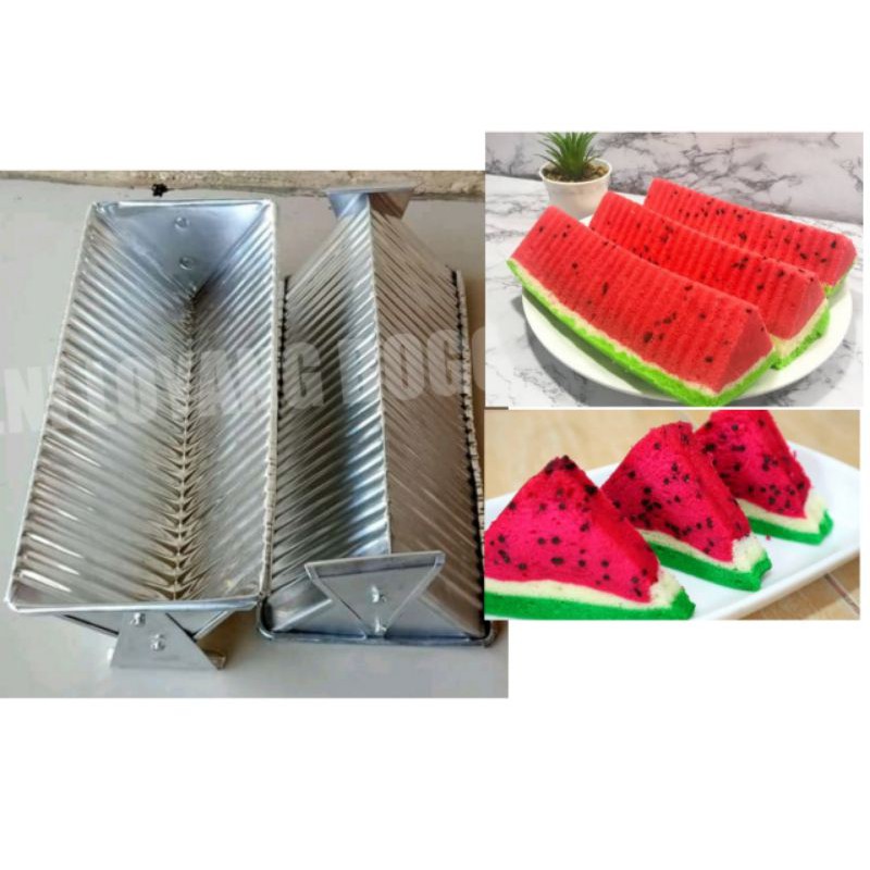 Loyang bolu semangka, loyang puding semangka